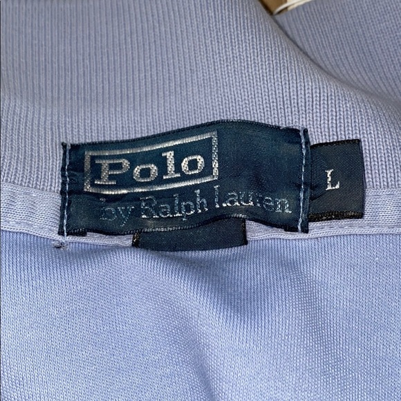 Iconic Ralph Lauren Polo Mesh Blue Polo with Logo - Picture 4 of 4